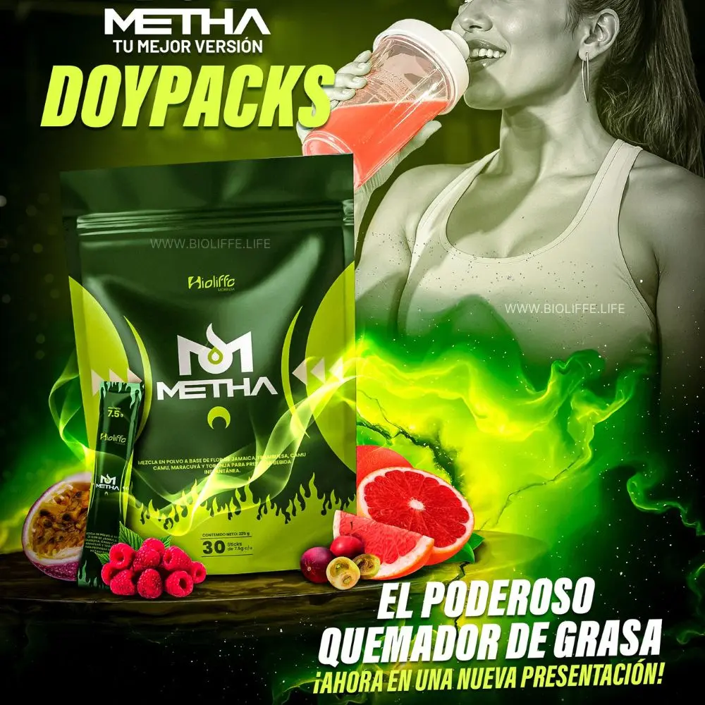 METHA QUEMADOR DE GRASA MORINGA SOBRES